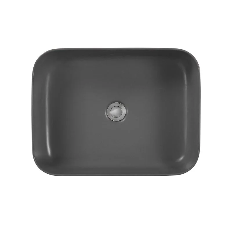 Раковина накладная для установки на столешницу AQUATEK ВЕГА  AQ5515-MG 500*390*130, матовый серый