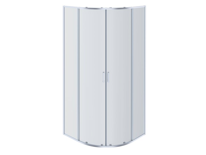 AQ NAA 2142-90 (новый артикул AQ ARI RO 09020CH) Душевой уголок 1/4 круга, двери раздвижные 900x900x2000