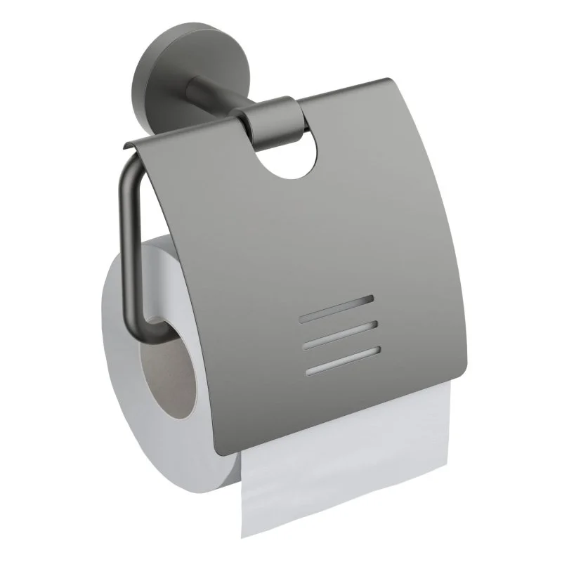 AQ4609BGM БЕТТА бумагодержатель с крышкой, оружейная сталь