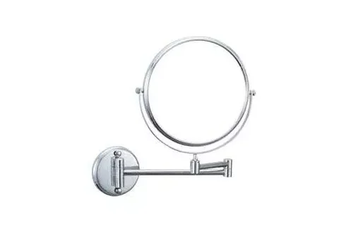 Зеркало для ванной  Reflex, с увеличением Х3, Ø 200 мм, латунь, Nofer 08009.2.B глянец