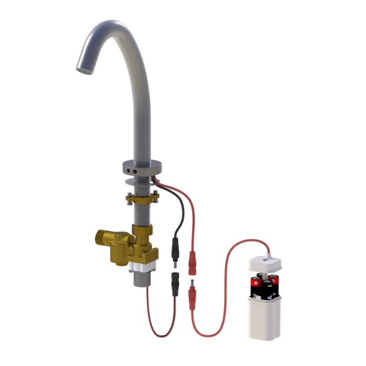 Сенсорный смеситель из нержавеющей стали SUS304 Kopfgescheit KR5148SV-DC Сенсорный смеситель из нержавеющей стали SUS304 Kopfgescheit KR5148SV-DC