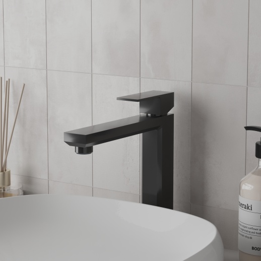 Смеситель для раковины PAINI Grazia 21PZ205M без донного клапана, черный брашированный PVD (PZ) Смеситель для раковины PAINI Grazia 21PZ205M без донного клапана, черный брашированный PVD (PZ)