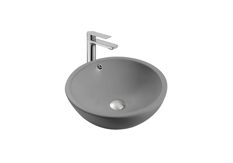 Раковина накладная для установки на столешницу AQUATEK AQ5354-MG 440*440*175, матовый серый