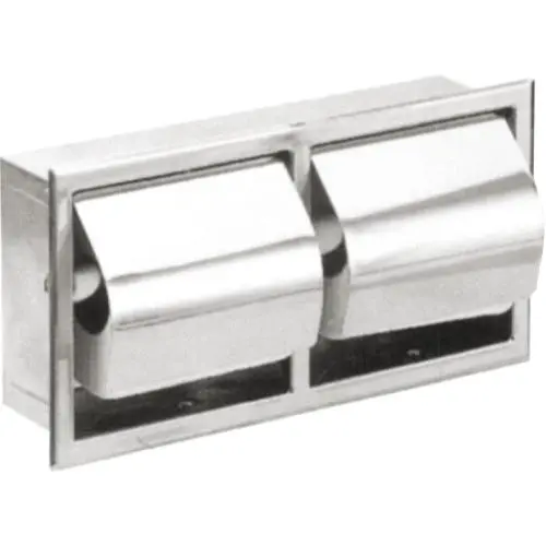 Двойной  горизонтальный встраиваемый диспенсер для туалетной бумаги Nofer 05206.B