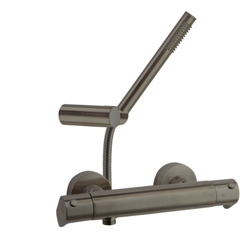 Смеситель термостатический для ванны с душевым комплектом ALEXIA 363402DGR графит