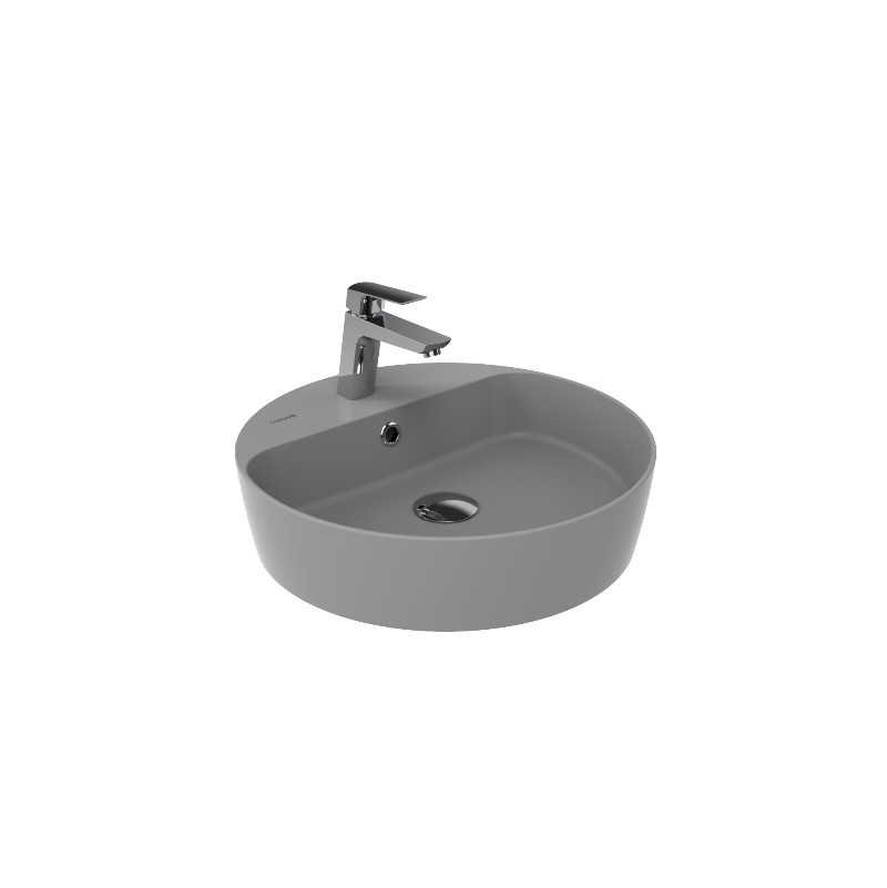 CREAVIT Раковина мебельная (45 см) ХОЛОДНЫЙ СЕРЫЙ МАТОВЫЙ LP146-00CG00E-0000