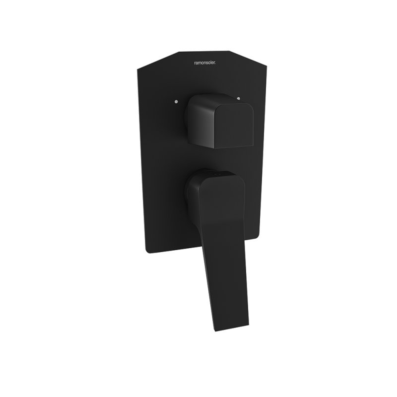 Встраиваемый смеситель для душа на 3 выхода PRISMA 421503SNM чёрный