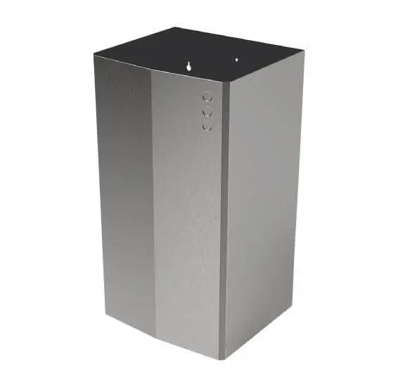 Контейнер для мусора настенный из нержавеющей стали матовый 65 л. Nofer 14077.65.EVO.S