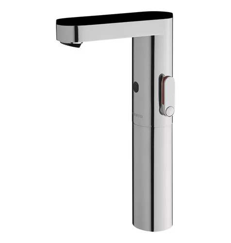 Бесконтактный смеситель высокий с чёрной крышкой Presto SO'O 56207