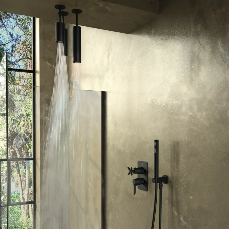 Тропический душ потолочный цилиндр HYDROTHERAPY BV10RT200NM черный Тропический душ потолочный цилиндр HYDROTHERAPY BV10RT200NM черный