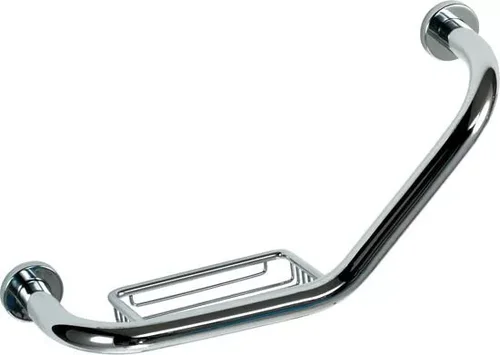 Поручень Nofer для ванн поворотный с мыльницей 400 мм Siena 16355.В глянец