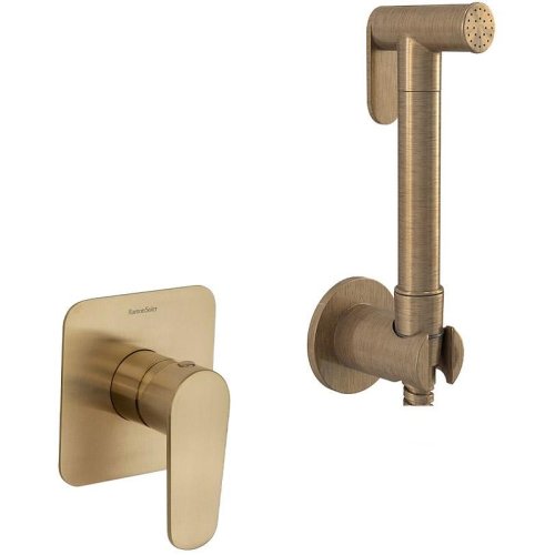 Встраиваемый гигиенический душ ALEXIA 364501WCOC золото брашированное