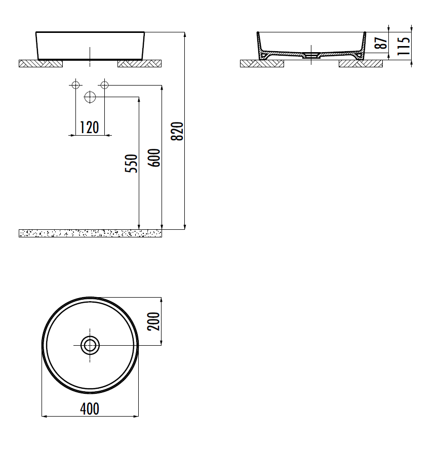 CREAVIT Раковина мебельная БЕРРИ LP140-00BR00E-0000