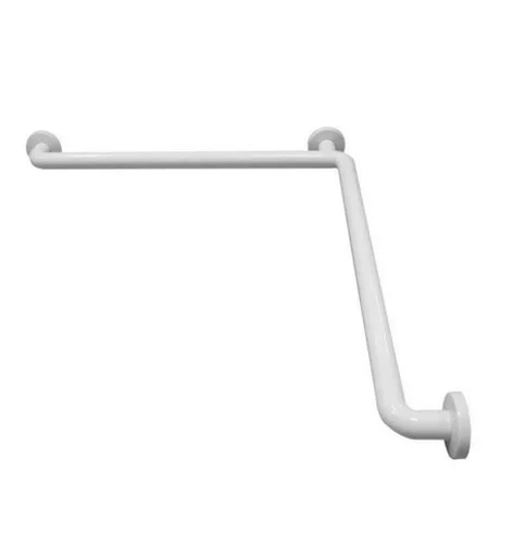 Поручень горизонтальный для установки в угол с 3 точками опоры из алюминия Nofer 15052.NBA