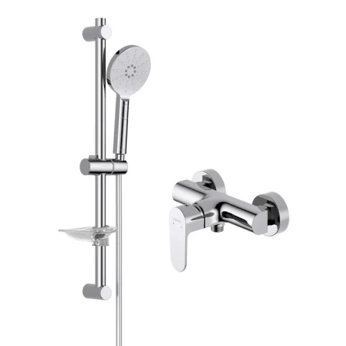 AQ1260CR ОБЕРОН смеситель для душа ,  AQ2014CR ОБЕРОН душевой гарнитур 3jet 60 см