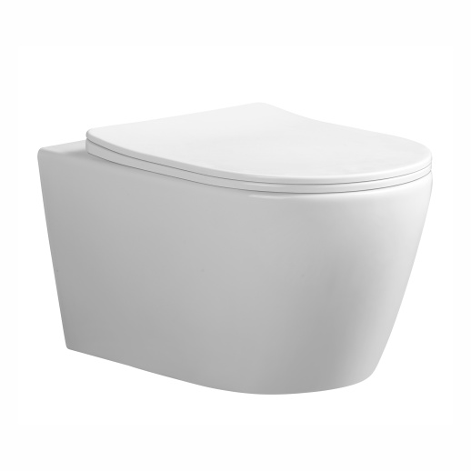 URBATEC URB092280WH Унитаз подвесной 520x360x360 мм Tornado Nove, с сиденьем, белый глянец