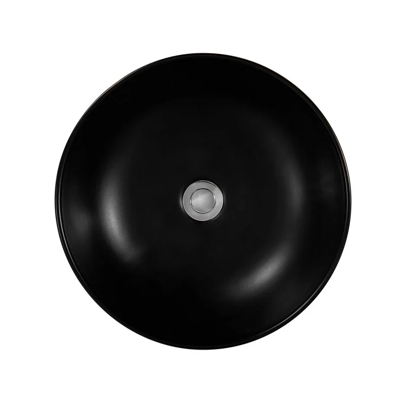 Раковина накладная для установки на столешницу AQUATEK ЕВРОПА AQ5558-MB 415*415*135, матовый черный