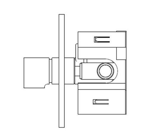 Смеситель для душа с таймером Luxtemp встраиваемый Nofer 07662.B
