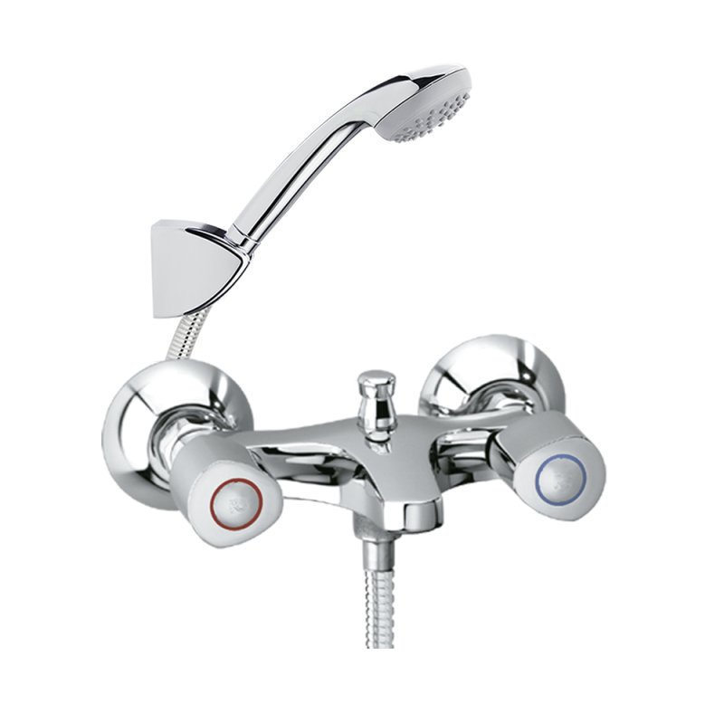 Смеситель для ванны с изливом и душевым комплектом ECO 7006VM2E4