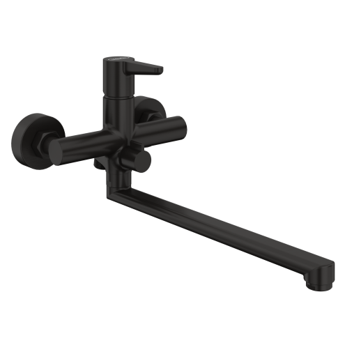 Смеситель для ванны с длинным изливом Urbatec Veneto без аксессура, черный (YO) - VE50753YO Смеситель для ванны с длинным изливом Urbatec Veneto без аксессура, черный (YO) - VE50753YO