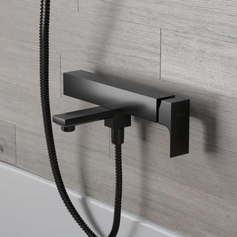 Смеситель для ванны PAINI Grazia 21PZ111 без аксессуара, черный брашированный PVD (PZ)