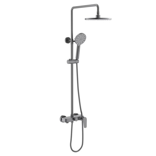 AQ2140BGM БЕТТА душевая система (смеситель для ванны) 220мм, оружейная сталь