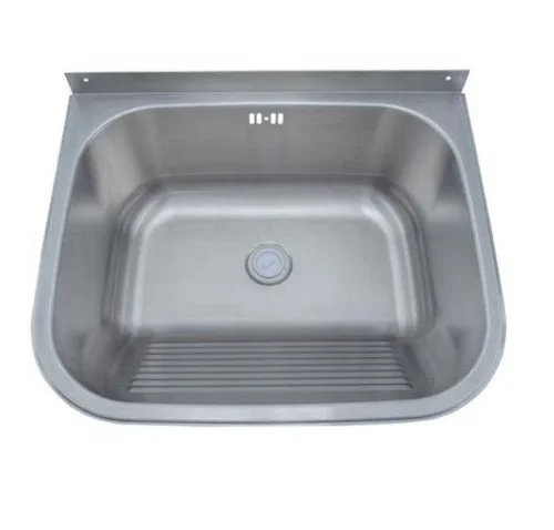 Настенная матовая раковина с отделкой передней стенки для ручной стирки Nofer 13047.S