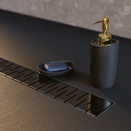 Душевой лоток PAINI CH550MC Medium 550 мм, черный матовый Душевой лоток PAINI CH550MC Medium 550 мм, черный матовый