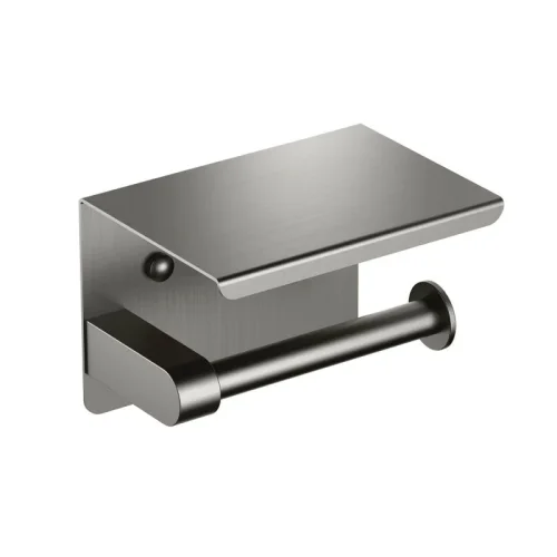 AQ4939BGM ЕВРОПА бумагодержатель с полкой, оружейная сталь