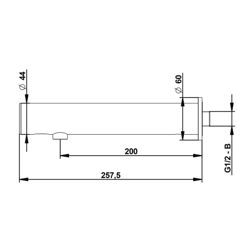 Бесконтактный настенный кран PRESTO LINEA 57100 Бесконтактный настенный кран PRESTO LINEA 57100