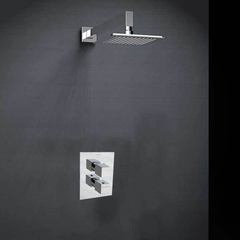 Встраиваемая термостатическая душевая система с тропическим душем  KUATRO K4724012
