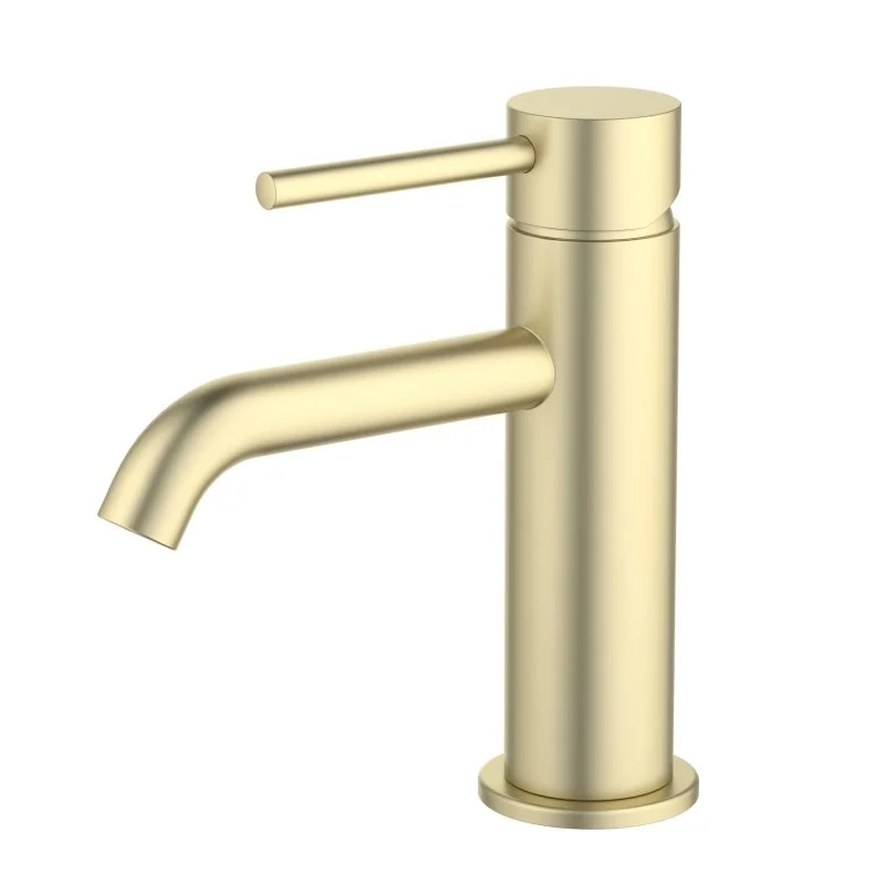 AQ1310BG ЕВРОПА смеситель для раковины 89, без донного клапана, шлиф. золото