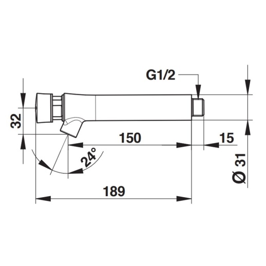 Кран настенный Presto Neo 66020 Кран настенный Presto Neo 66020