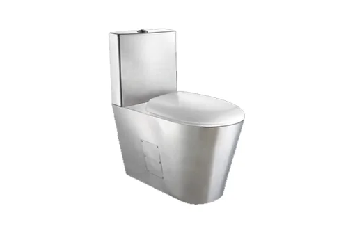 Унитаз из нержавеющей стали со сливным баком 680х370х620 Nofer 13016.B