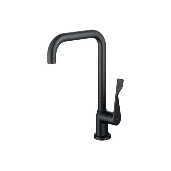 Смеситель для кухни AQUATEK (квадратный излив), матовый черный AQ1083MB