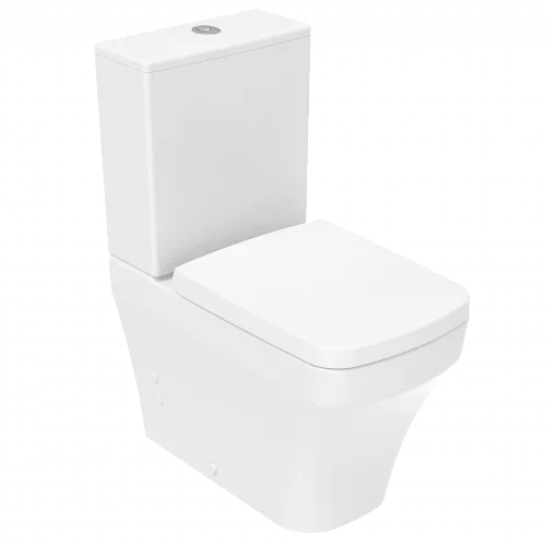 CREAVIT SOLO Унитаз напольный безободковый с биде SO361-00CB00E-0000