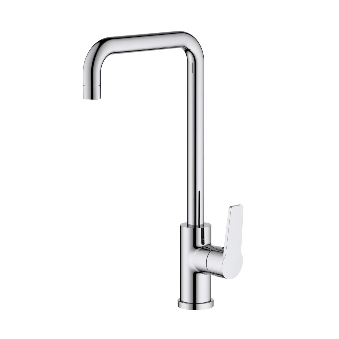 AQ1781CR ЛУГАНО смеситель для кухни (квадратный излив), хром