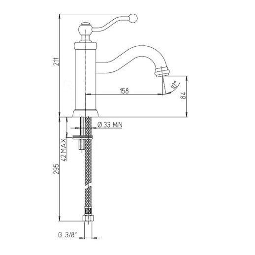 Смеситель для раковины PAINI Duomo 88CR205 без донного клапана, хром (CR) Смеситель для раковины PAINI Duomo 88CR205 без донного клапана, хром (CR)