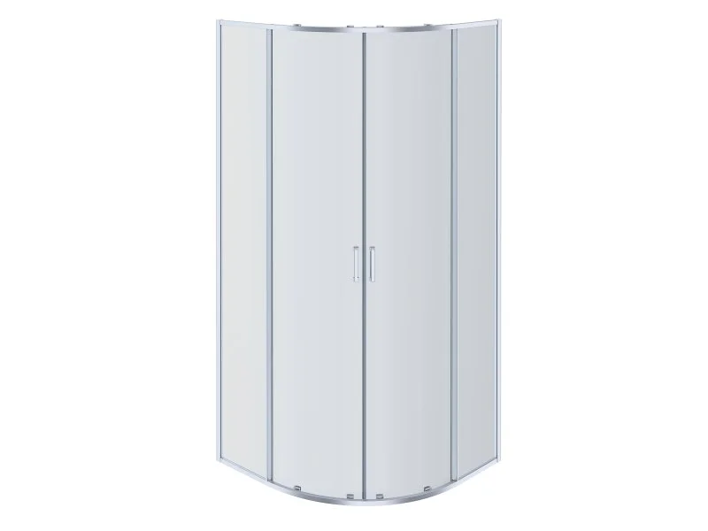 AQ NAA 2142-80 Душевой уголок 1/4 круга, двери раздвижные 800x800x2000
