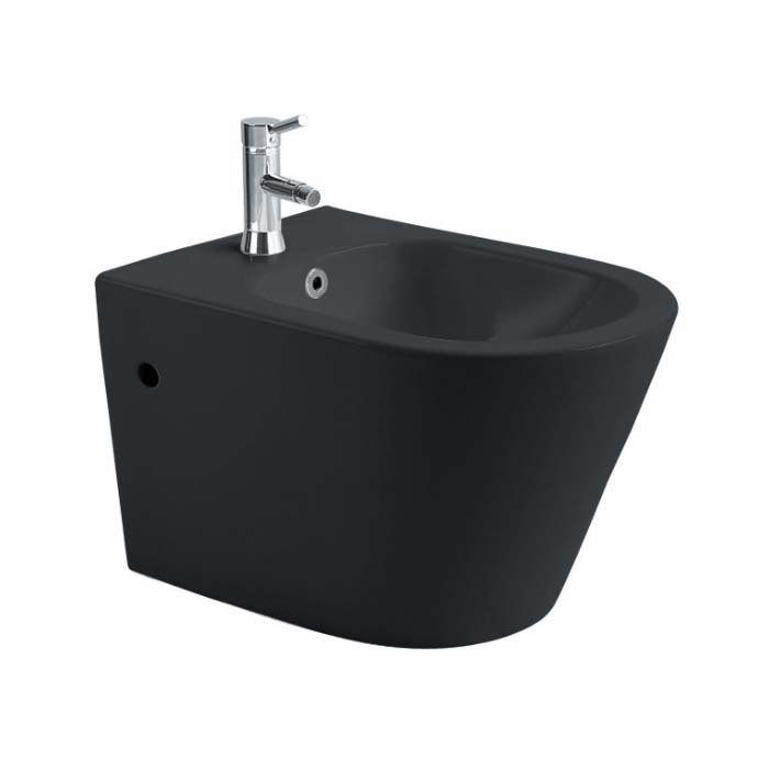 Биде подвесное AQUATEK ВЕГА AQ1057-MB, 530*360*330мм, цвет черный матовый