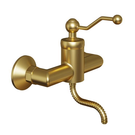 Смеситель для душа PAINI Duomo 88PJ511 без аксессуаров, брашированное золото PVD (PJ)