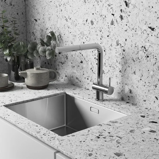 Смеситель для кухни PAINI Cucina HDCR566KM выдвижной излив, хром (CR) Смеситель для кухни PAINI Cucina HDCR566KM выдвижной излив, хром (CR)