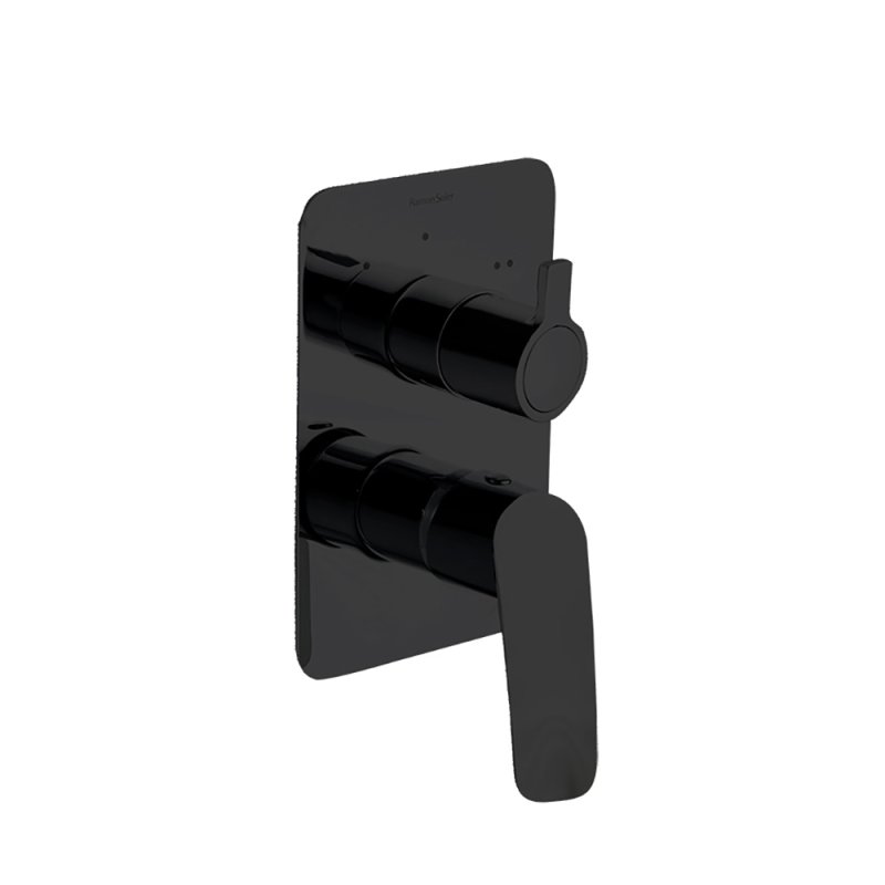 Встраиваемый смеситель для душа NEW FLY 571502SNM Черный на 2 выхода