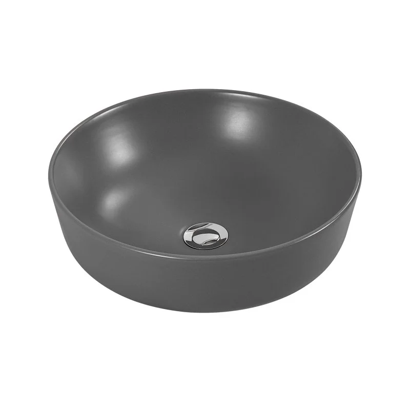 Раковина накладная для установки на столешницу AQUATEK ЕВРОПА AQ5558-MG 415*415*135, матовый серый