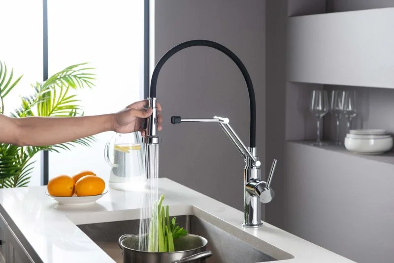 Смеситель для кухни 2 jet (профессиональный) AQUATEK AQ1388CR ЕВРОПА