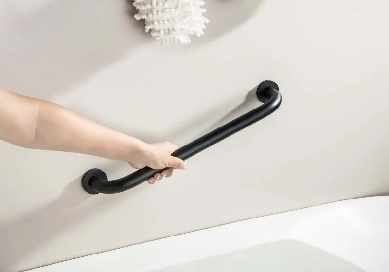 Поручень 450 мм AQUATEK, матовый черный AQ4995MB