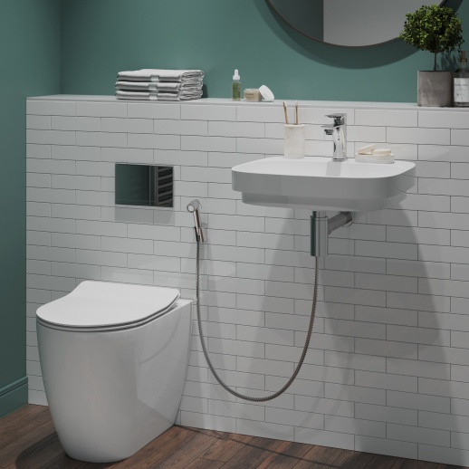 Смеситель для раковины PAINI Garda 76CR205/574 с гигиеническим душем, хром (CR) Смеситель для раковины PAINI Garda 76CR205/574 с гигиеническим душем, хром (CR)