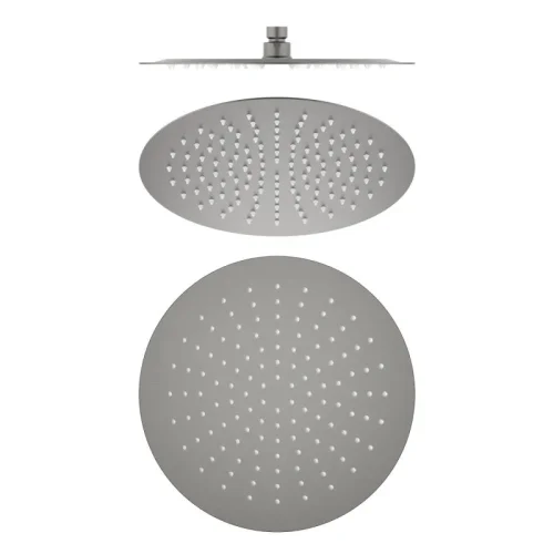 AQ2075BGM круглый верхний душ  300*2 мм, оружейная сталь