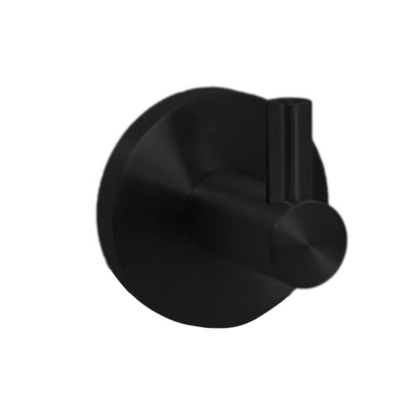 Крючок для ванной одинарный NIZA Nofer 16849.N черный