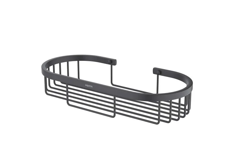 Полка для душа AQUATEK, матовый черный AQ4916MB